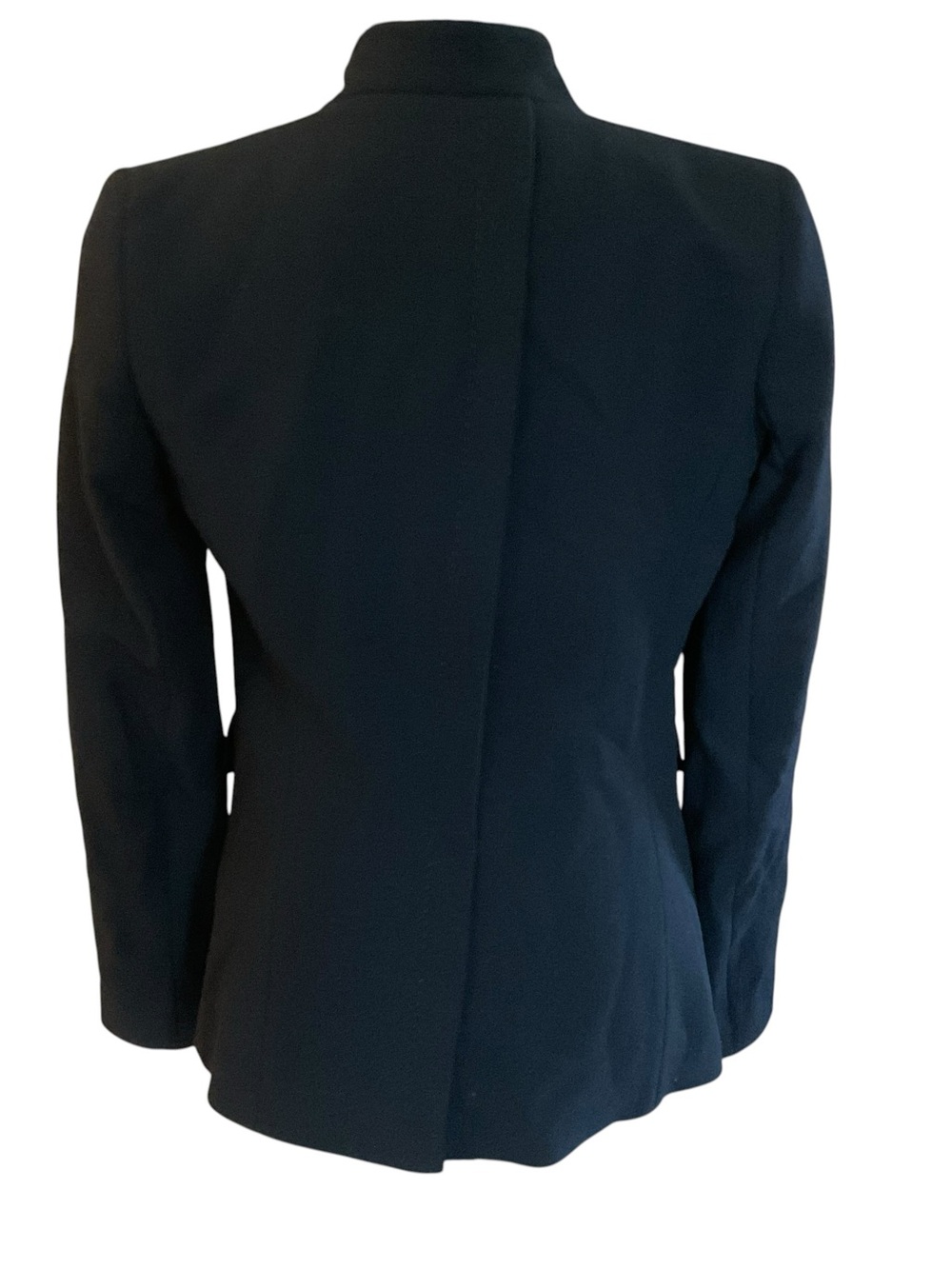 Lafayette 148 New York Black Open Collar Two Button Career Blazer Size 2 - Picture 4 of 8